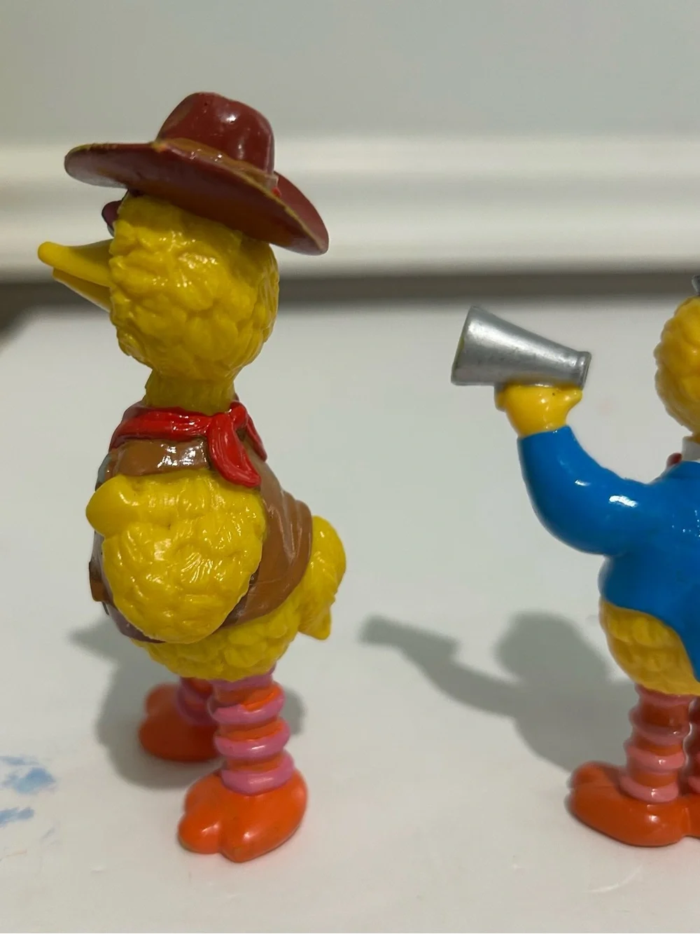 JHP Vintage Sesame Street Cowboy Big Bird Circus Big Bird Caketoppers Lot Of 2